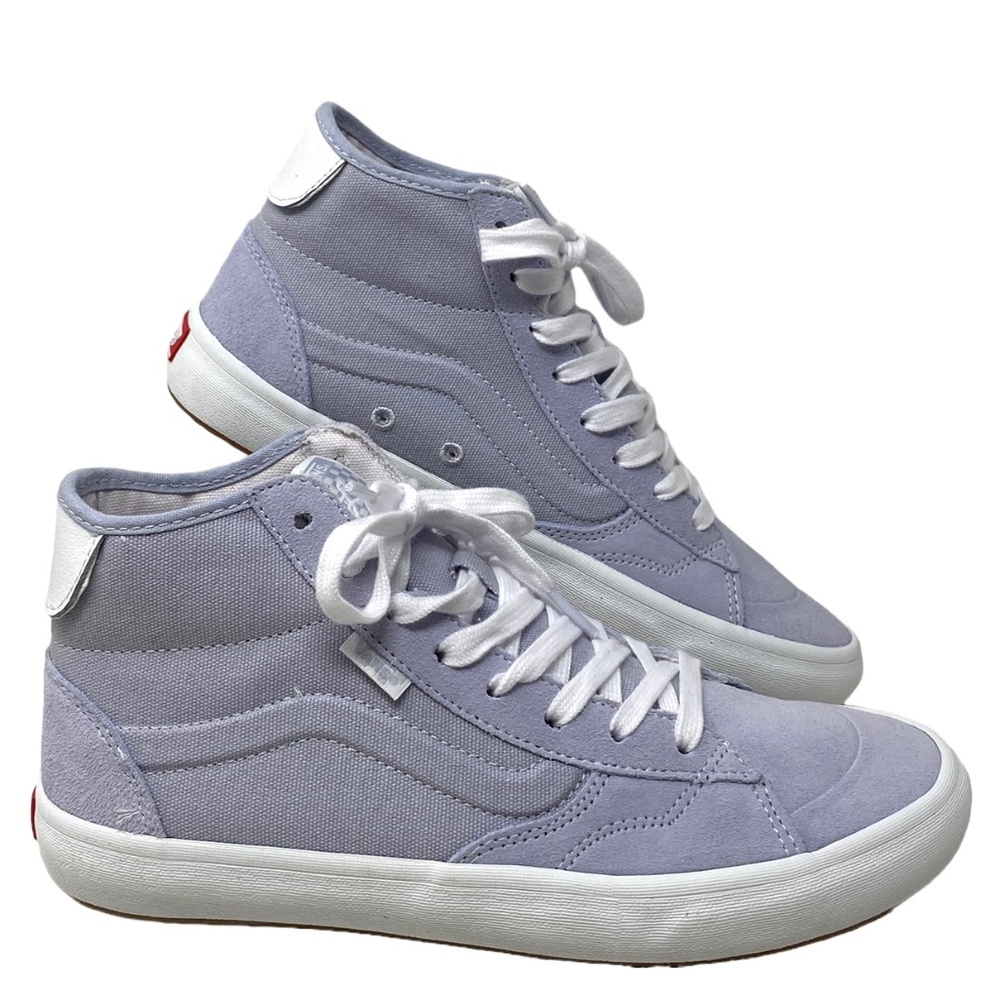 VANS Skate Lizzie Dusty Blue Shoe High Casual For Women Suede Canvas VN0A4BX1DSB
